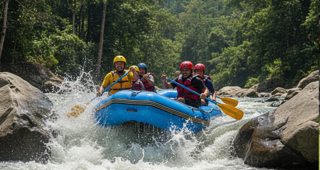 RAFTING tempat outbound bogor outbound puncak outbound sentul 111